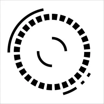 Robo eye icon. Robot target lock. Vector illustration Stock Illustration