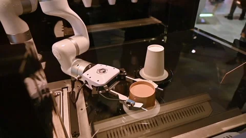A Robo hand, also known as a robot chef Video stock 252108383
