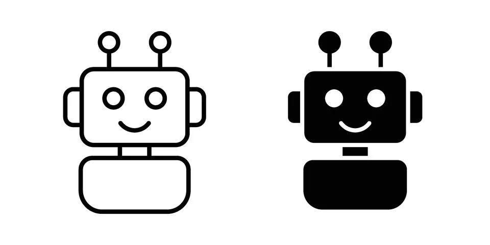 Robo icon set, collection of vector icons Stock Illustration