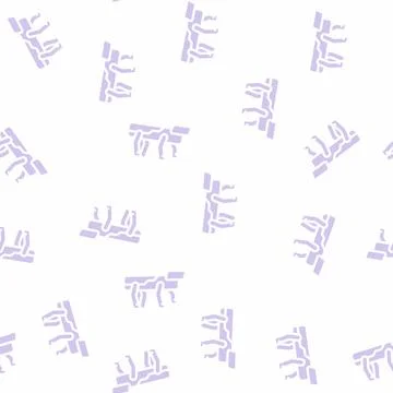 Robodog robot glyph vector seamless pattern Stock Illustration