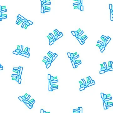 Robodog robot vector seamless pattern Stock Illustration