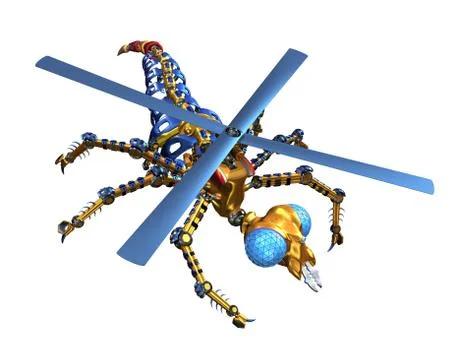 RoboFly 2 Stock Illustration