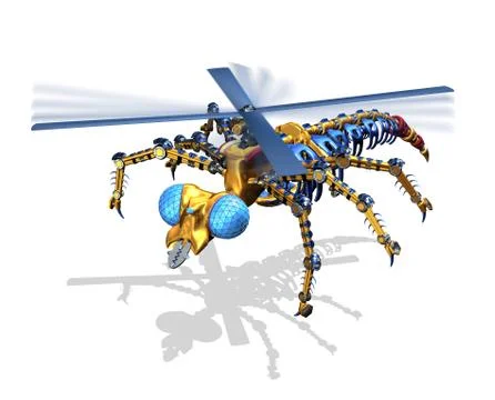 RoboFly Stock Illustration