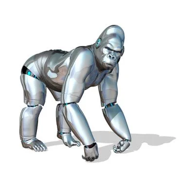 RoboGorilla 2 Stock Illustration