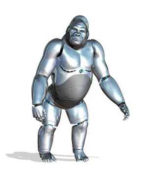 RoboGorilla Illustrazione stock