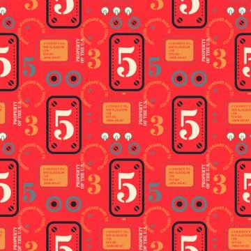 Robot 1 seamless pattern イラスト素材