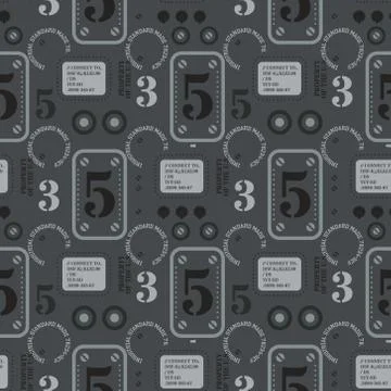 Robot 1 seamless pattern Stock Illustration