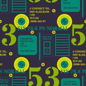 Robot 2 seamless pattern Stock Illustration