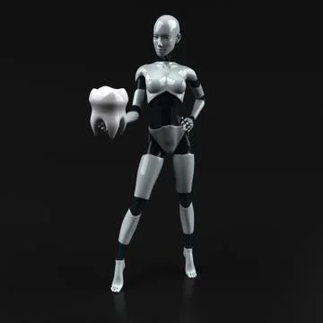 Robot - 3D Illustration Stock Illustration