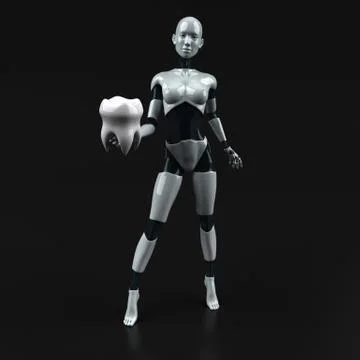 Robot - 3D Illustration Stock Illustration