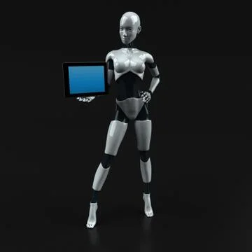 Robot - 3D Illustration Illustrazione stock