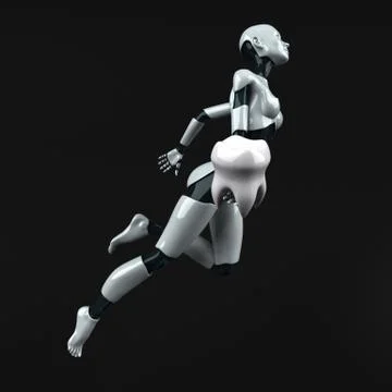 Robot - 3D Illustration Stock Illustration