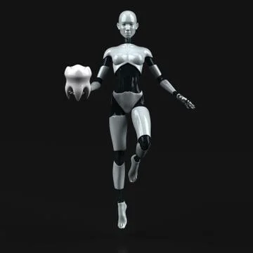 Robot - 3D Illustration Stock Illustration