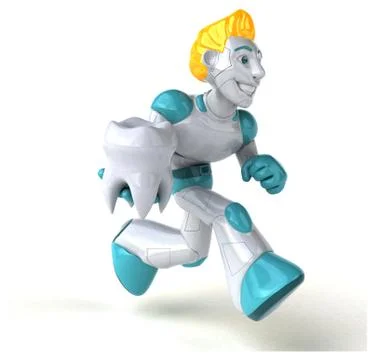 Robot - 3D Illustration Stock Illustration