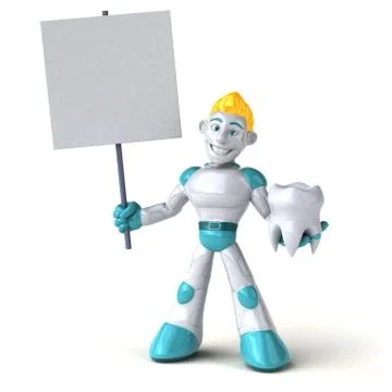 Robot - 3D Illustration Stock Illustration