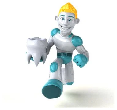 Robot - 3D Illustration Stock Illustration