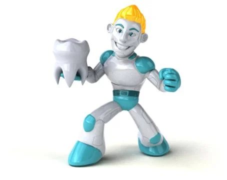 Robot - 3D Illustration Stock Illustration