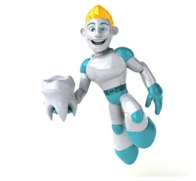 Robot - 3D Illustration Stock Illustration