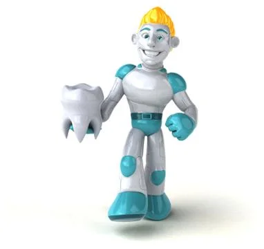 Robot - 3D Illustration Stock Illustration