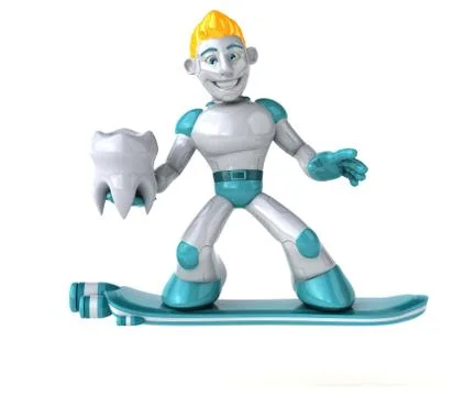 Robot - 3D Illustration Stock Illustration