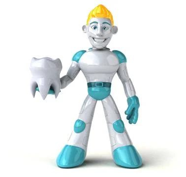 Robot - 3D Illustration Stock Illustration