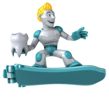 Robot - 3D Illustration Stock Illustration