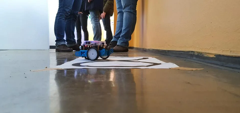 Robot action Stock-Fotos