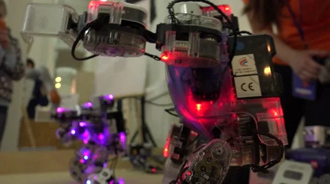 Robot. AI. Dancing robot. New technologies. Stock Footage 50171270