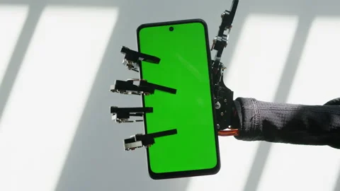 Robot ai hand working on pc laptop, Chatbot and chat robot advisor. Futuristic Stock Footage 309625911