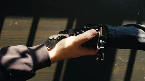 Robot ai hand working on pc laptop, Chatbot and chat robot advisor. Futuristic Stock Footage 309631930