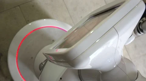 Robot.  AI. New technologies. Robot girlfriend talker. Stock Footage 50229256