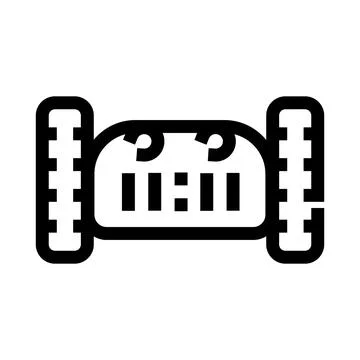 Robot alarm clock showing digital time 11,11 Stock Illustration