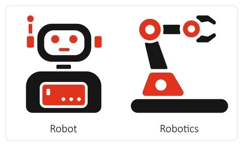 Robot and Robotics Stock Illustration