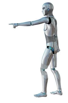 Robot android male Stock Illustration