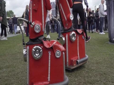 Robot-Android-Suits-business-event06 動画素材 78609538