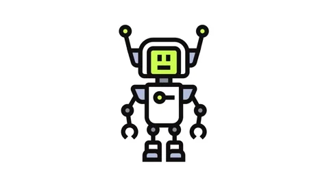 Robot antenna ears Stock Footage 326114382