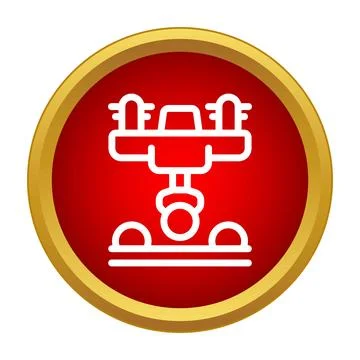 Robot arm assembling parts on a conveyor belt in a factory Stock Illustration