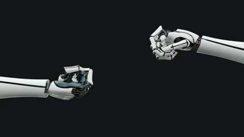 Robot arm, bionic prosthesis, connection, communication. Stock Footage 103334936