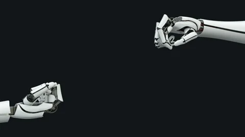 Robot arm, bionic prosthesis, connection, communication. Stock Footage 103334998