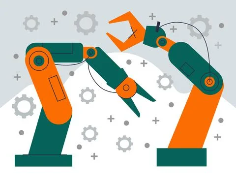 Robot Arm Concept Illustration Stock Illustration