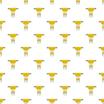 Robot arm pattern seamless vector Stock Illustration