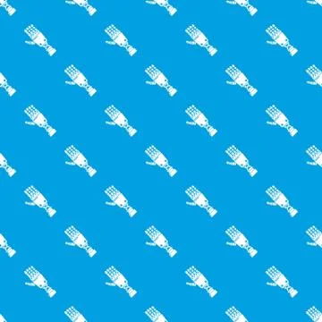 Robot arm pattern vector seamless blue イラスト素材