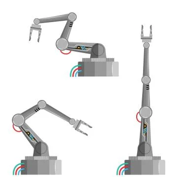 Robot arm vector illustration Stock Illustration