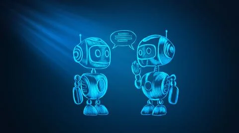 Robot. artificial intelligence concept vector illustration. 스톡 일러스트