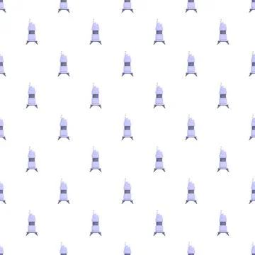 Robot artificial intelligence technology seamless repeating pattern Stock Illustration