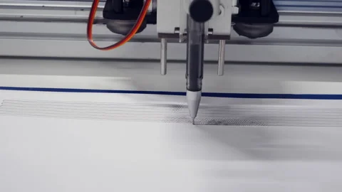 Robot artist. Creation of a unique drawing with a special robot using machine Stock Footage 151496196