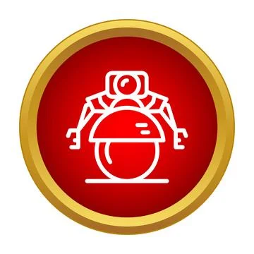 Robot assistant icon representing technology and automation 스톡 일러스트