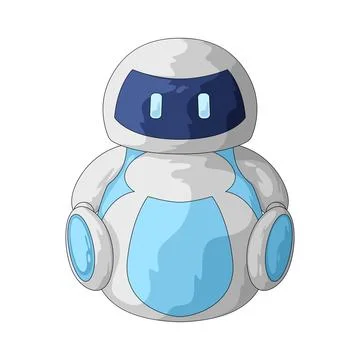 Robot assistant illustration Stock Illustration