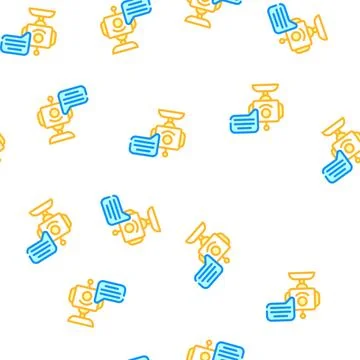 Robot astronaut color icon vector isolated illustration Stock Illustration