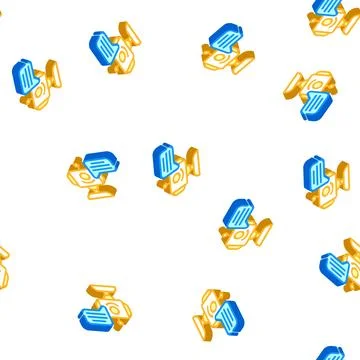 Robot astronaut isometric icon vector isolated illustration 스톡 일러스트
